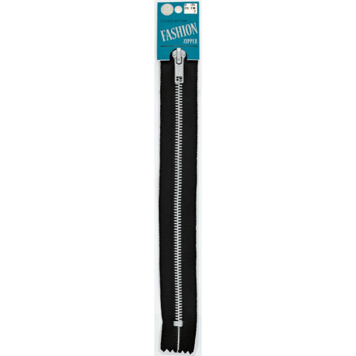 Coats & Clark F24A05-002 Μεταλλικός Φερμουάρ Αλουμινίου, 5", Μαύρος