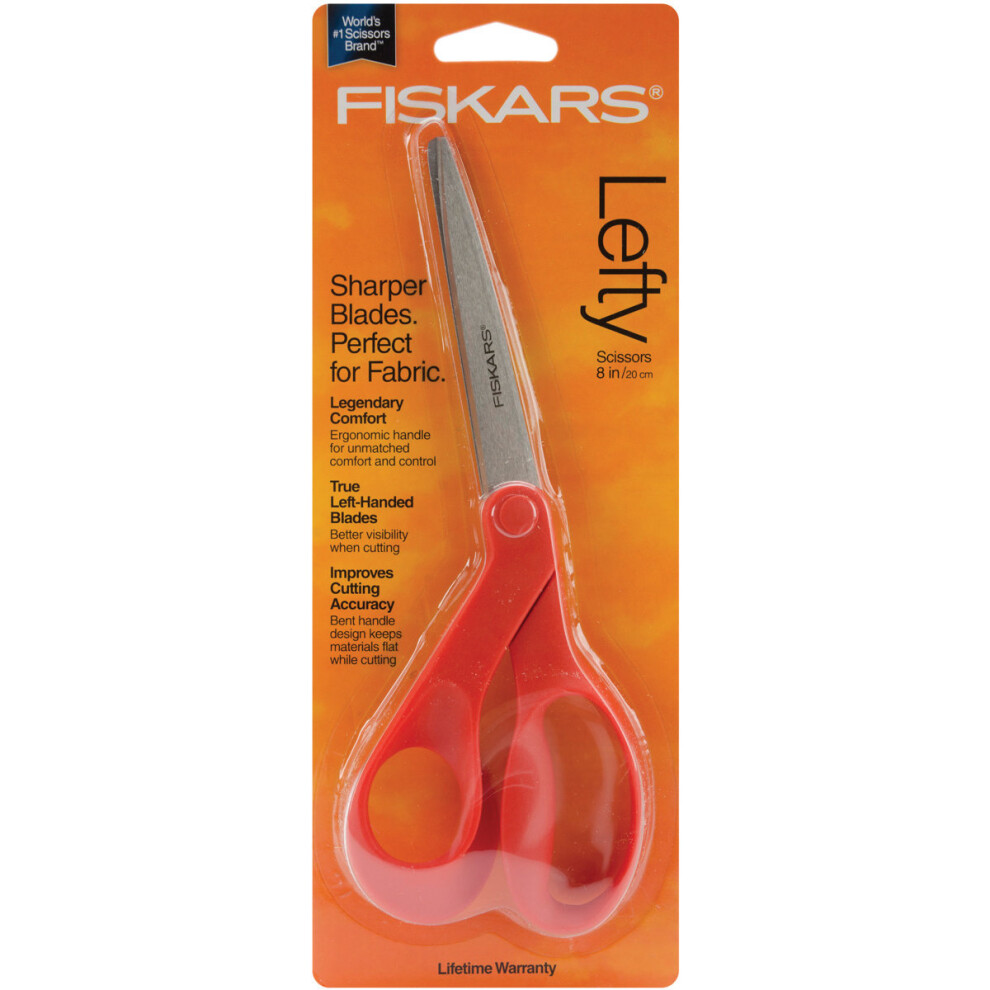 Fiskars Multipurpose Bent Scissors 8"-Left-Handed