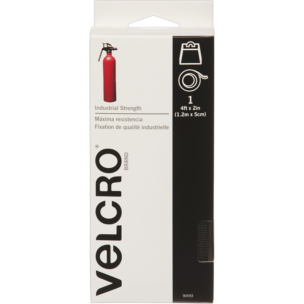 VELCRO(R) Brand Industrial Strength Tape 2"X4'-Black