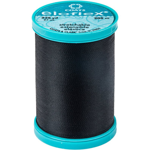 Mntel Eloflex Stretchfaden 225yd  Schwarz