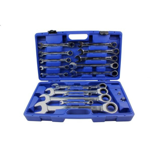 us pro US PRO 17PC 8 - 32mm Metric Gear Ratchet Combination Spanner Set 1