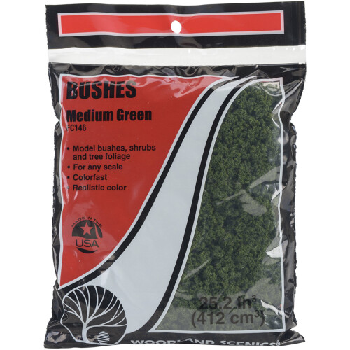 Bushes 18 To 25.2 Cubic Inches-Medium Green