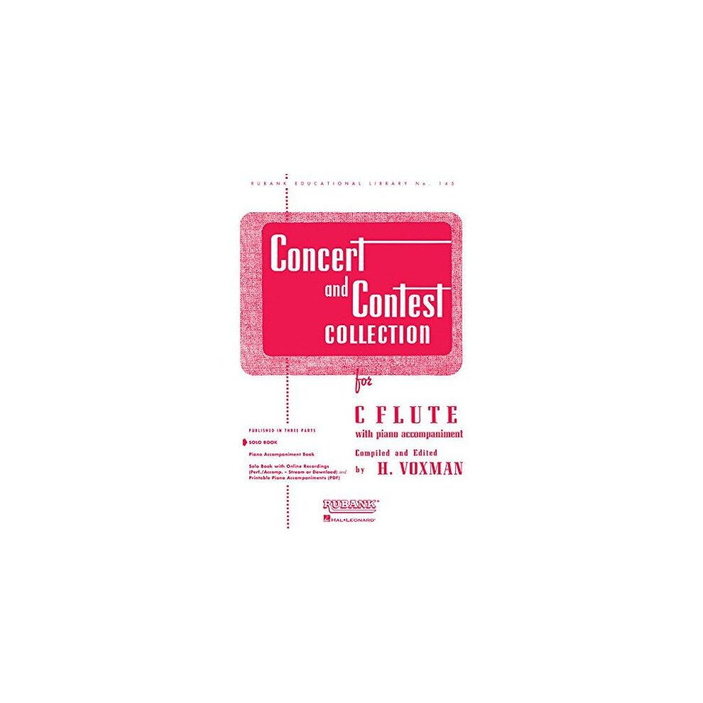 Concert and Contest Collection for C Flute: With Piano Accompaniment (Rubank Educational Library)