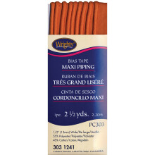 Tresse Ă Piping Maxi Wrights 1/2" X2-1/2yd, Carotte