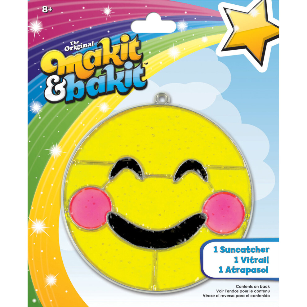 Colorbok Makit & Bakit Suncatcher Kit-Emoji Blushing