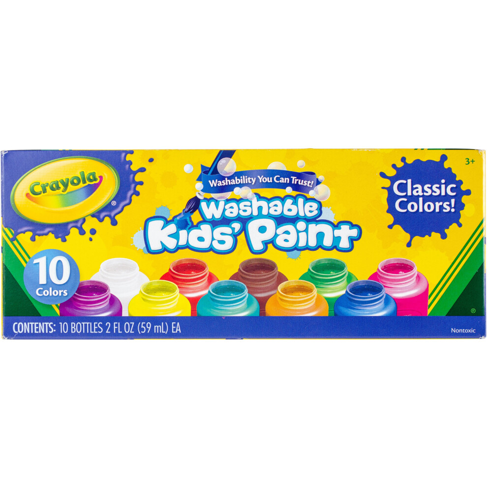Crayola Washable Kids Paint 2oz 10/Pkg-Basics