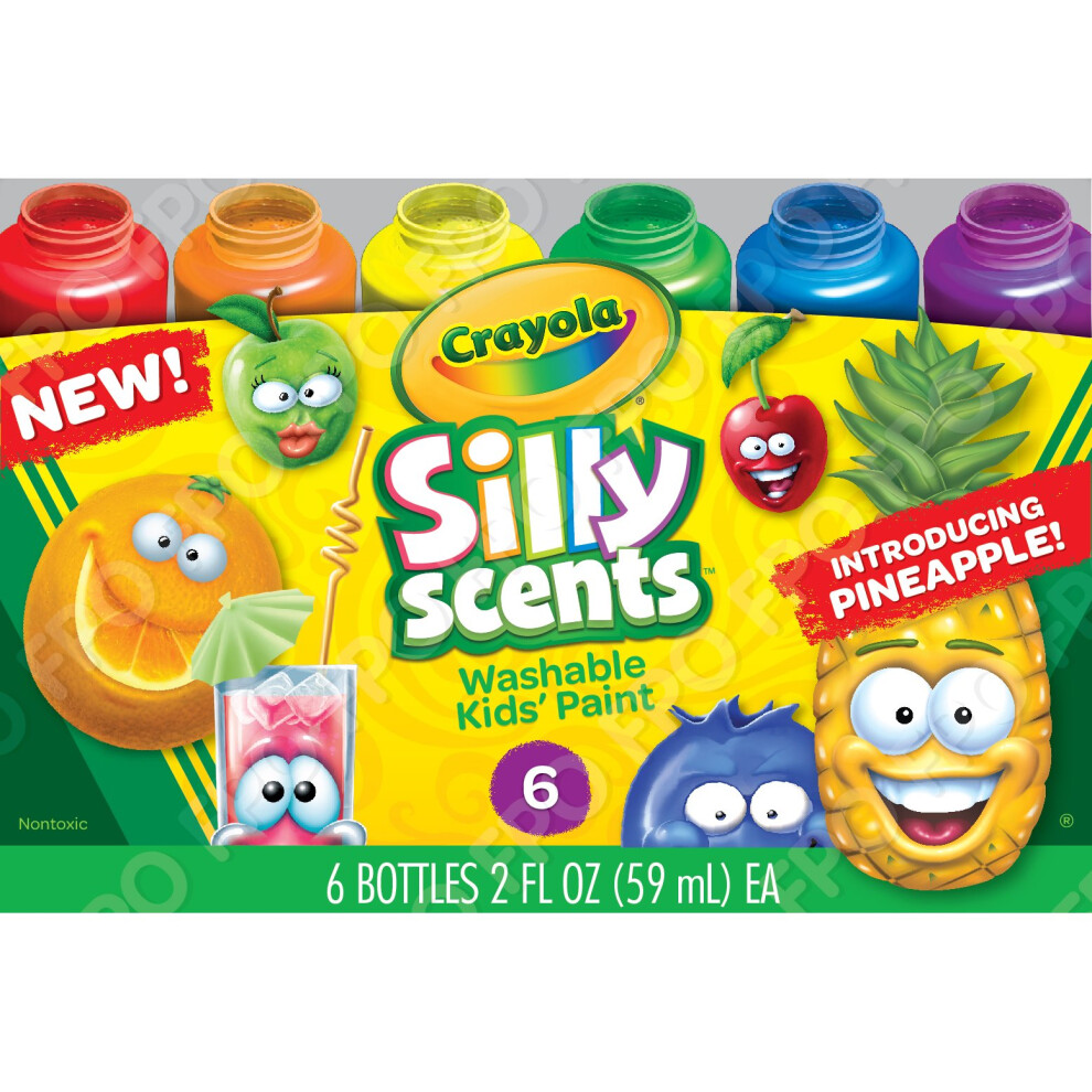 Crayola Silly Scents Washable Kids' Paint-6/Pkg