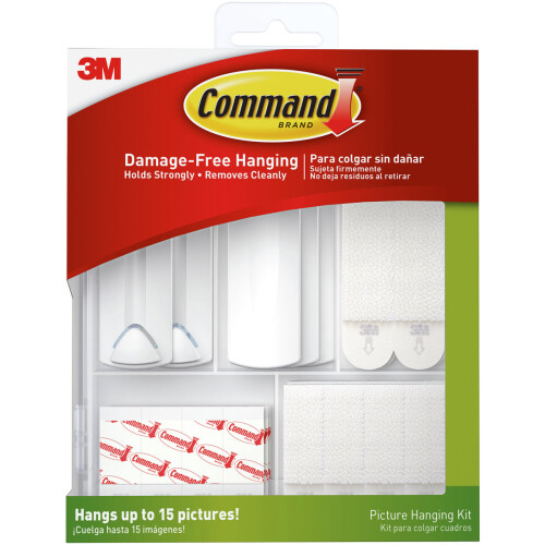 3M Command Picture Hanging Kit-38 Pieces - White