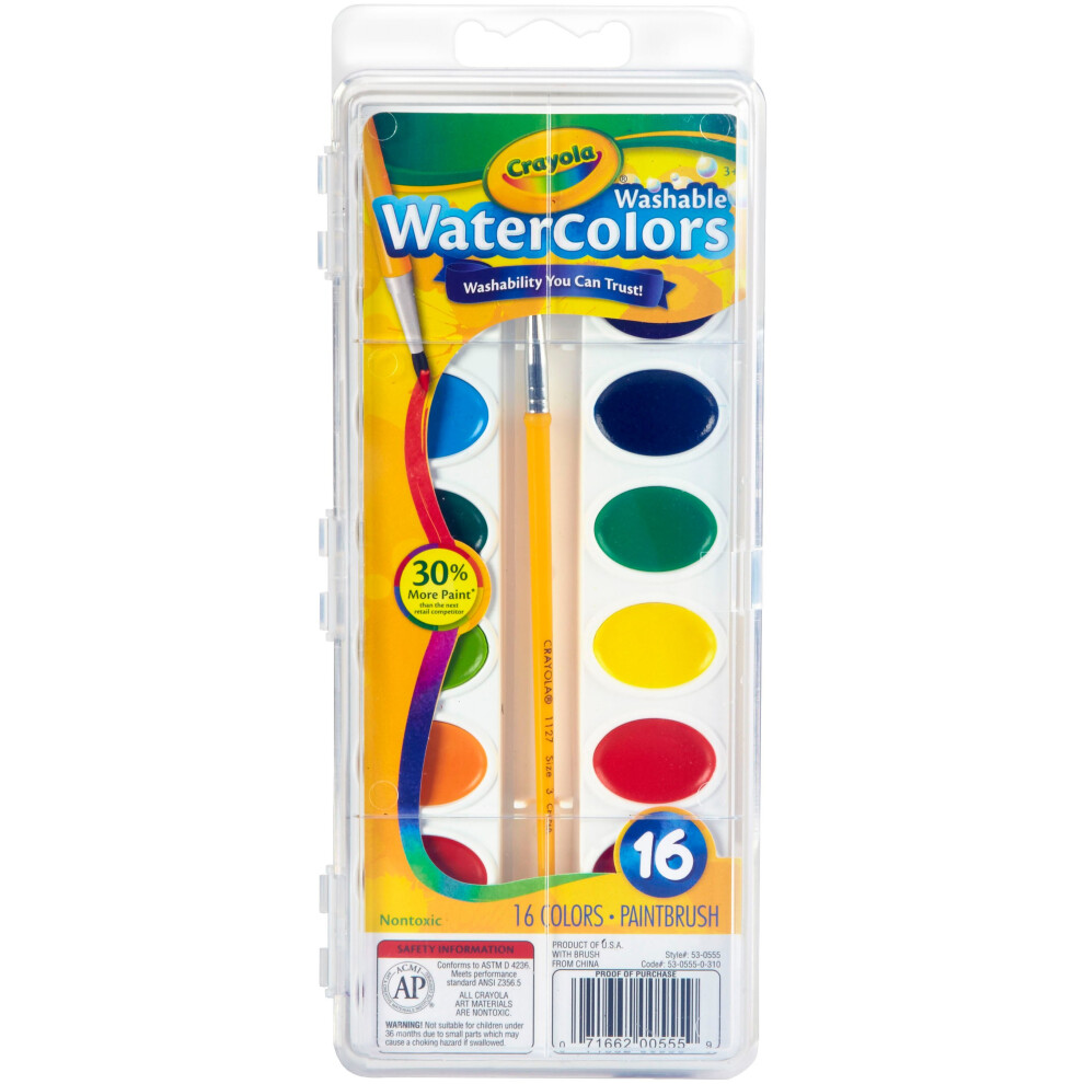 Crayola Washable Watercolors-16 colors