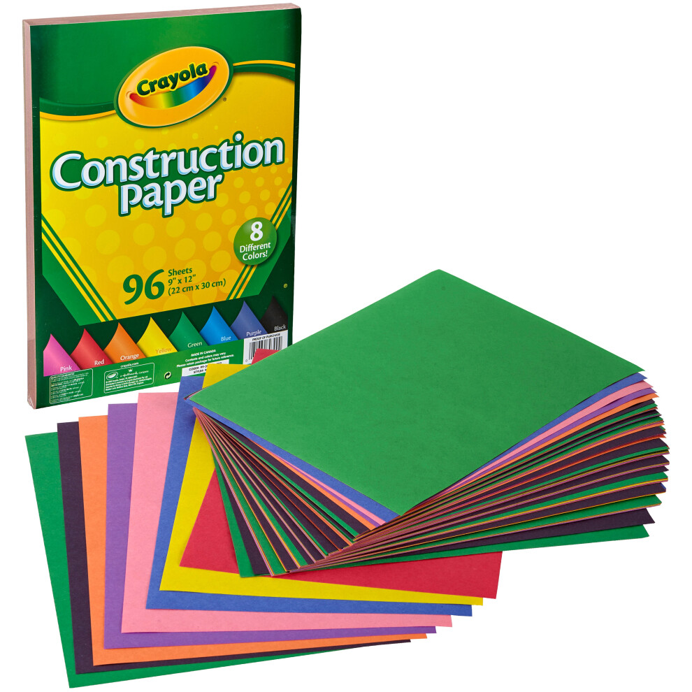 Crayola Construction Paper Pad 9"X12"-96 Sheets