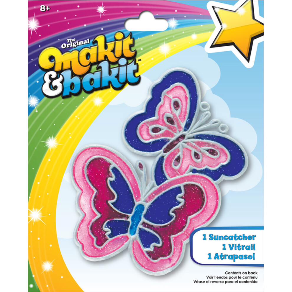 Colorbok Makit & Bakit Suncatcher Kit-Butterflies