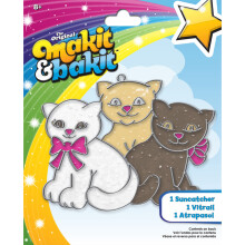 Makit &amp; Bakit Glittering Suncatcher Kits-Kittens