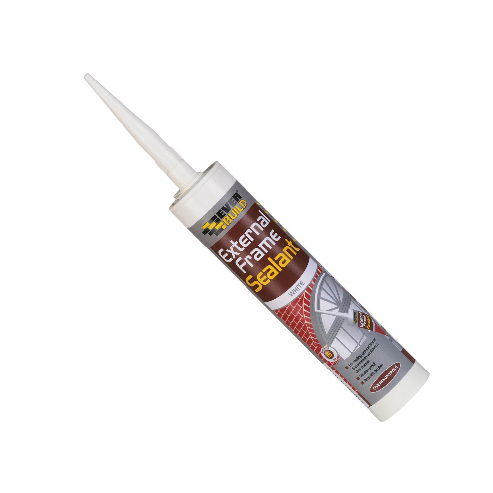 Everbuild EXTWH 310ml External Frame Acrylic Sealant - White