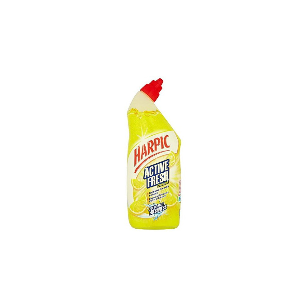 Harpic Active Fresh Cleaning Gel 750 ml - Citrus Zest , Pack of 12
