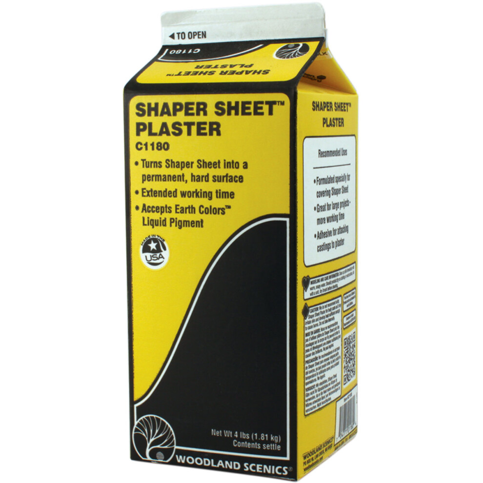 Woodland Scenics Shaper Sheet Plaster 4Lb