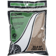Woodland Scenics B79 Mittlerer Ballast 18 bis 25,2 Kubikzoll  Braun Transparent