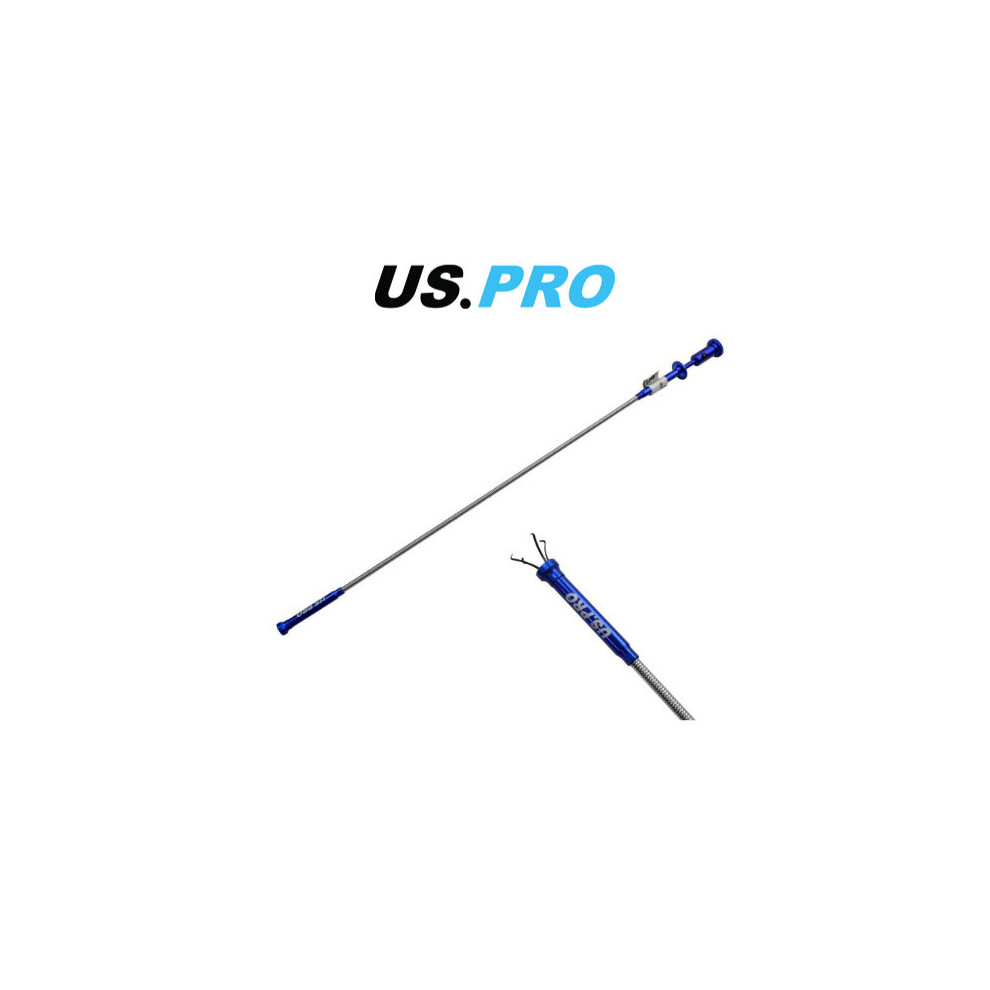 US PRO Long Flexible Pick Up Tool Claw with Magnet and LED Magnetic