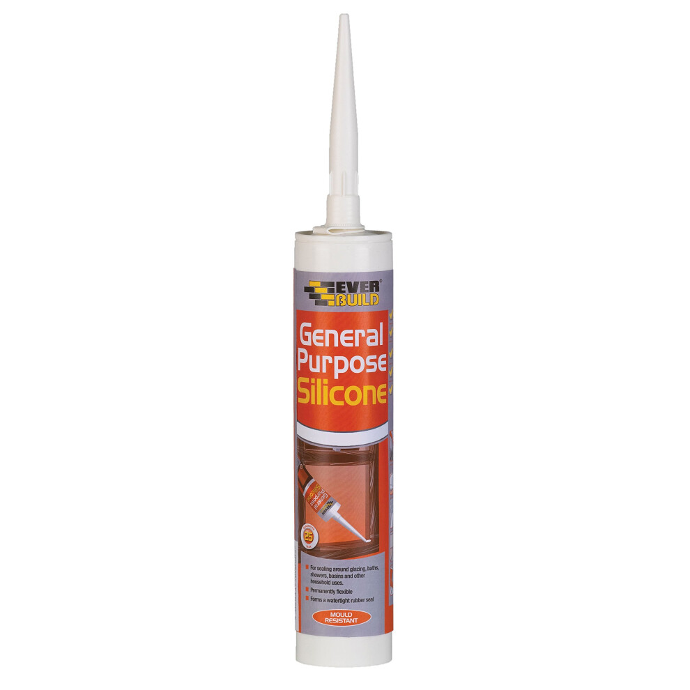 Everbuild GPSGY 310ml General Purpose Silicone Sealant - Grey