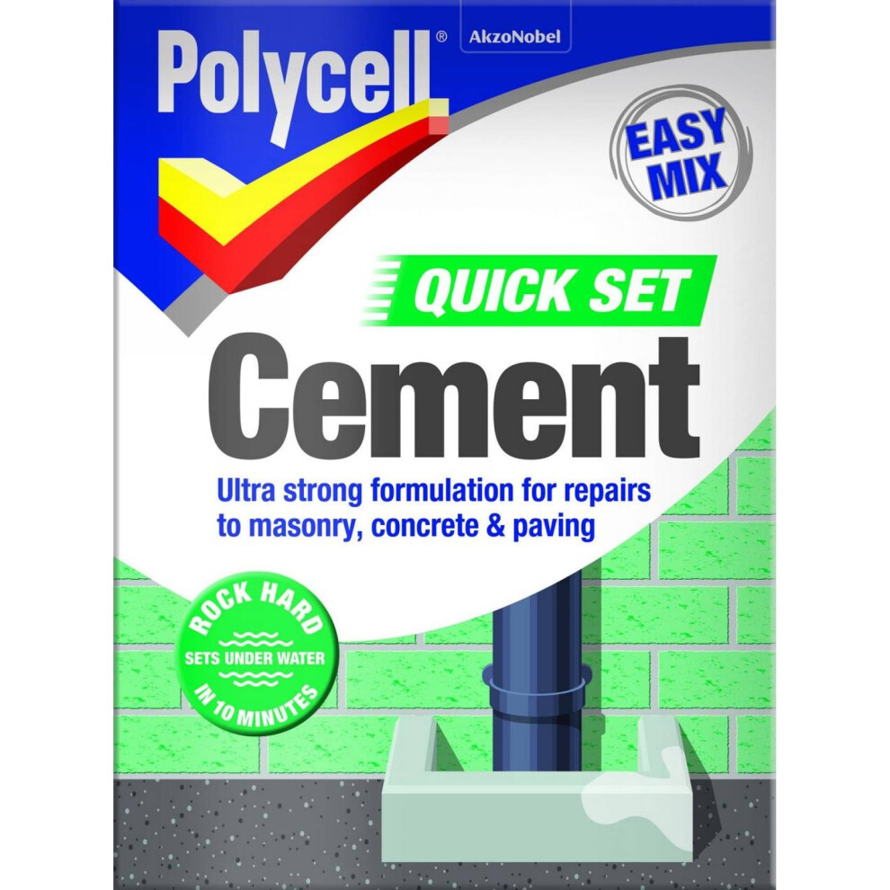 Polycell Quick Set Cement Polyfilla, 2 kg - Grey