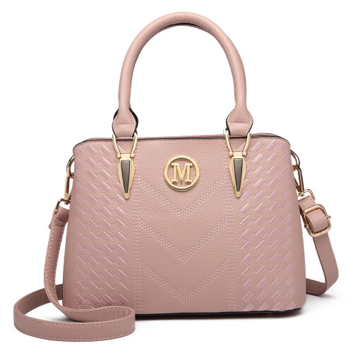 Miss Lulu (Pink) Women's Zip Top Multiway Bag 1