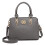 Miss Lulu (Grey) Women's Zip Top Multiway Bag 2