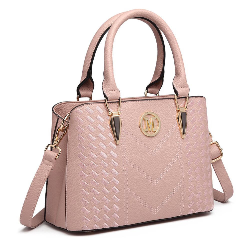 (Pink) Women's Zip Top Multiway Bag