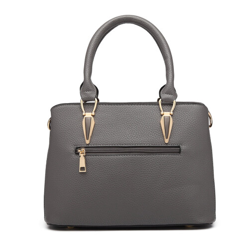 Miss Lulu (Grey) Miss Lulu Women's Zip Top Multiway Bag 2