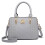 Miss Lulu (Light Grey) Women's Zip Top Multiway Bag 3