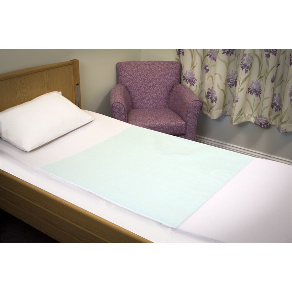 Dura (One, 75 X 90 Cm (2.1 Litre Capacity)) Single Bed Pads With Tucks - Reusable Incontinence Bed Protection