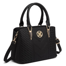 (Black) Women's Zip Top Multiway Bag
