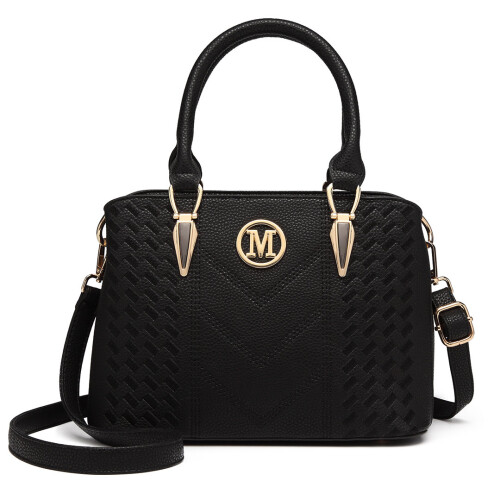 Miss Lulu (Black) Women's Zip Top Multiway Bag 1