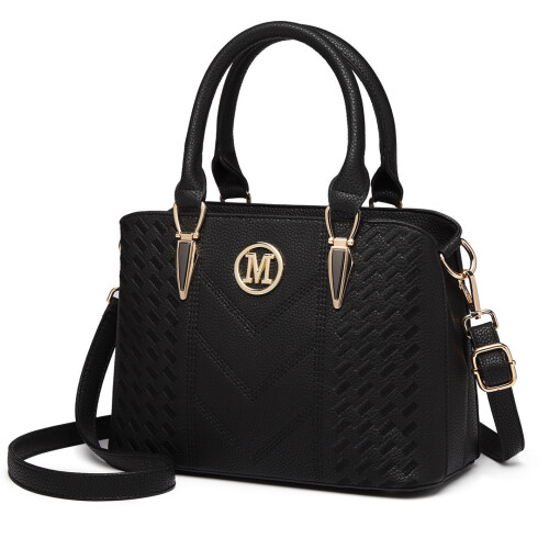 Miss Lulu (Black) Women's Zip Top Multiway Bag 2