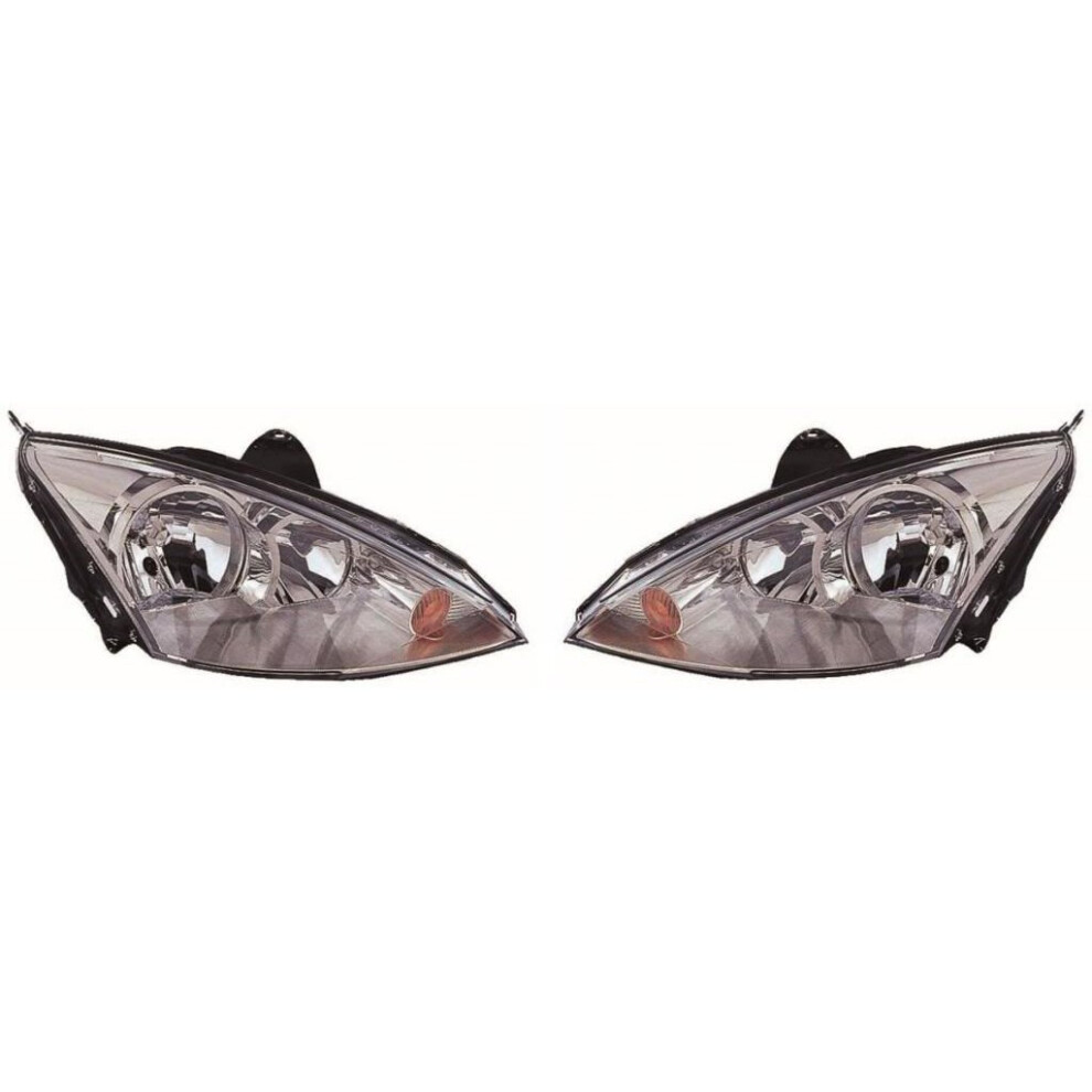 Ford Focus Mk1 Hatchback 10/2001-4/2005 Headlights Headlamps 1 Pair O/S & N/S 5057795026352