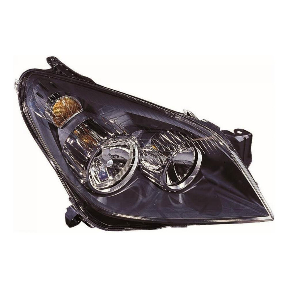 Vauxhall Astra H Mk5 Estate 2004-6/2007 Headlight Lamp Drivers Side O/S Black 5057795028776