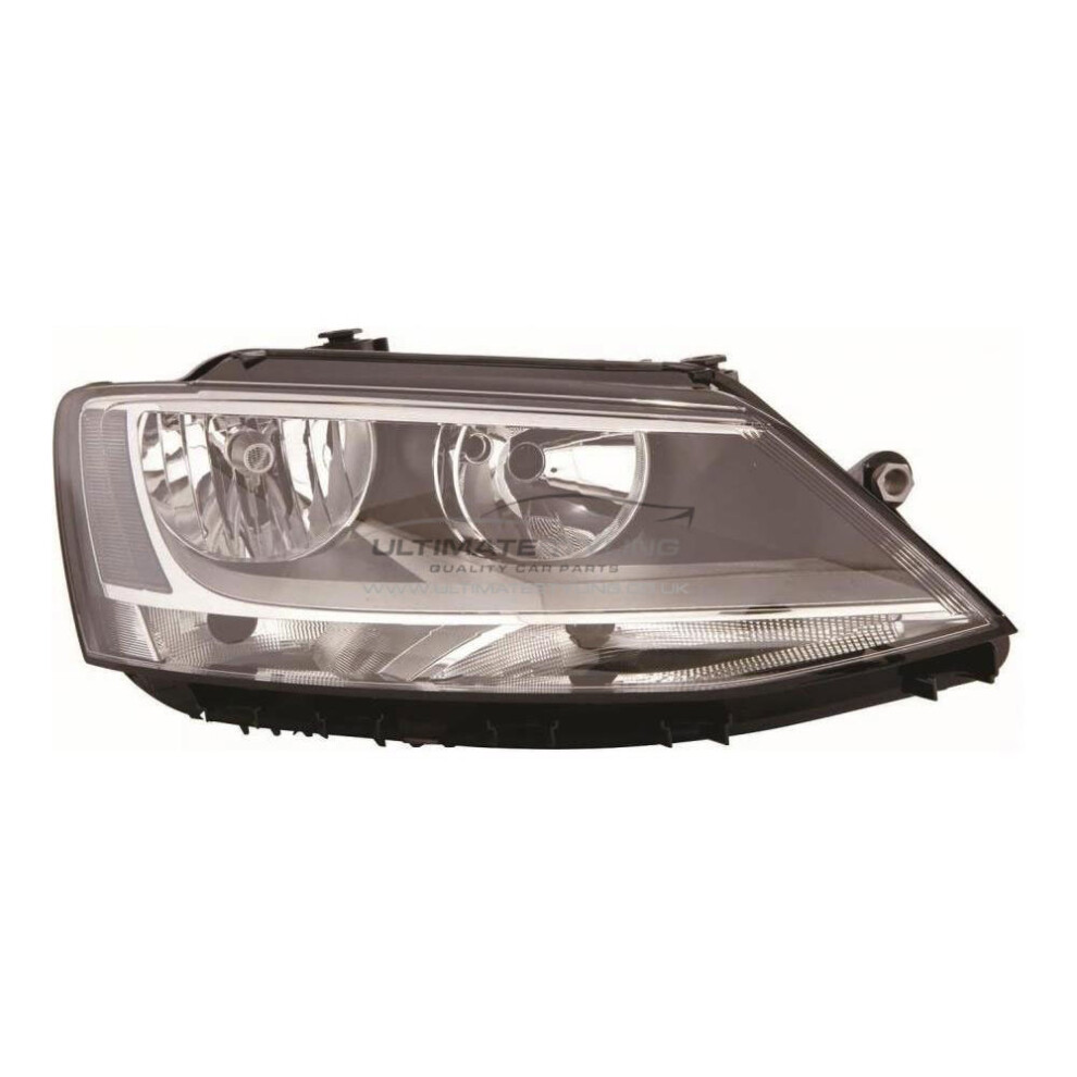 Vw Jetta Mk2 Saloon 5/2011-9/2014 Headlight Headlamp Drivers Side O/S Black 5057795041515