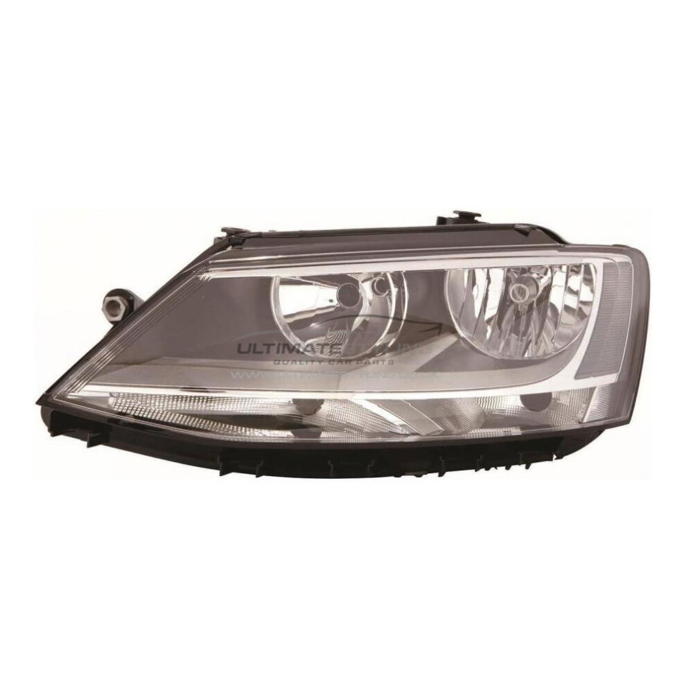 Vw Jetta Mk2 Saloon 5/2011-9/2014 Headlight Headlamp Passenger Side N/S Black 5057795041522