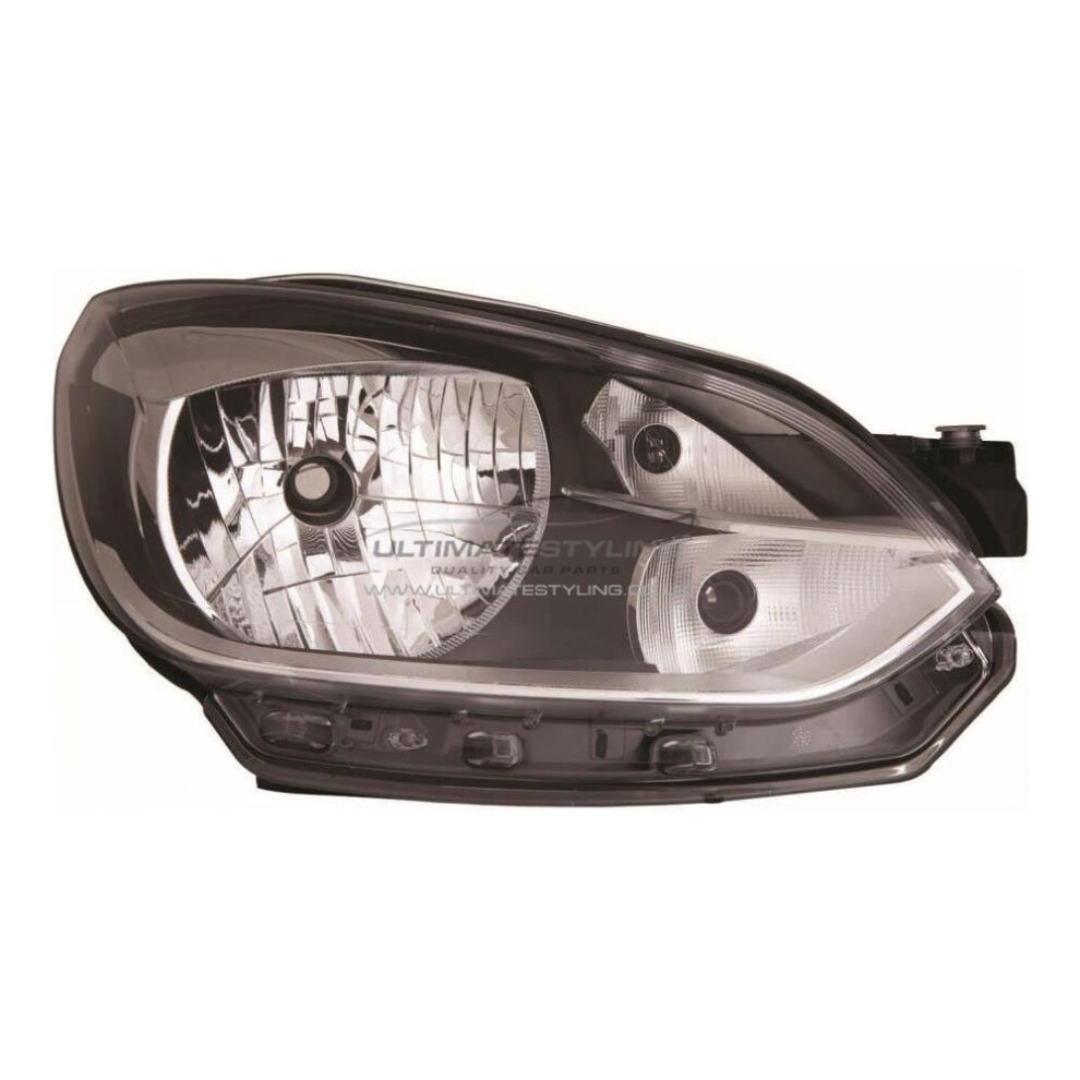 Vw Up Hatchback 2012-12/2016 Chrome Surround Headlight Headlamp Drivers Side O/S 5057795041577