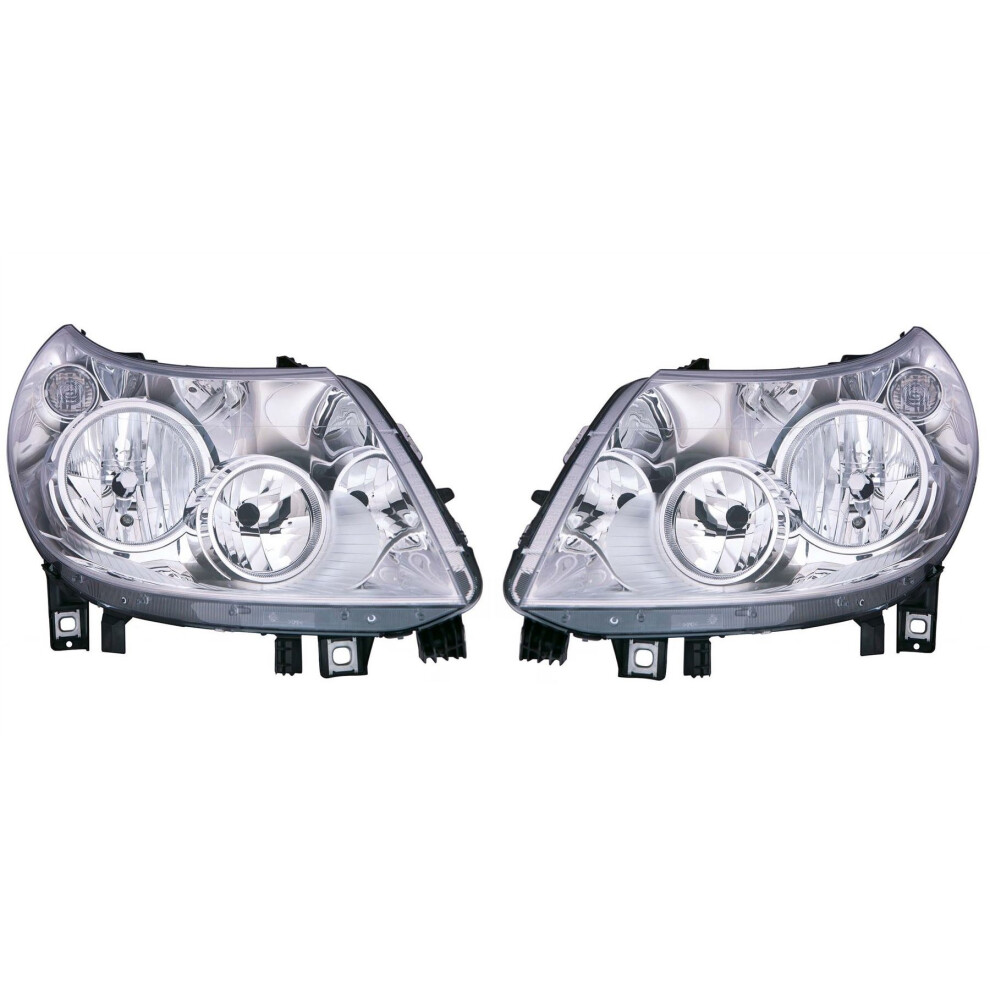 Fiat Ducato Van 5/2011-9/2014 Headlights Headlamps No LED DRL 1 Pair O/S & N/S-image-OPC-PKYRSJ-NEW