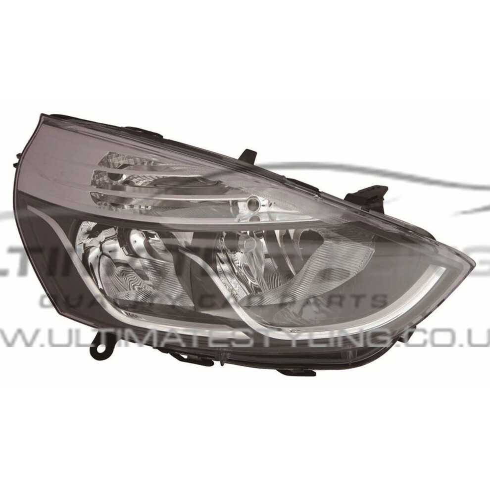 Renault Clio Mk4 Hatchback 11/2012-> Headlight Headlamp Drivers Side O/S Black 5057795036627