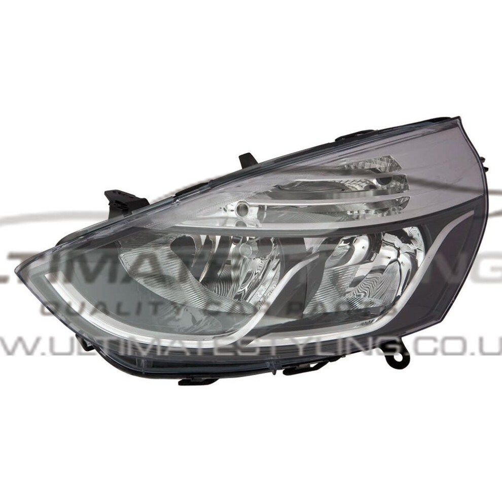 Renault Clio Mk4 Hatchback 11/2012-> Headlight Headlamp Passenger Side N/S Black 5057795036634
