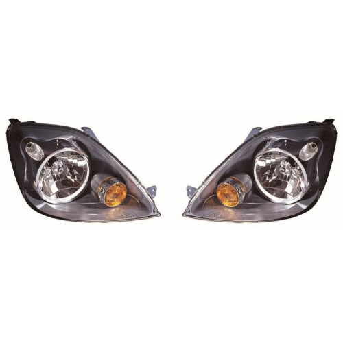 Ford Fiesta Mk6 Hatchback 10/2005-2/2009 Headlights Headlamps 1 Pair O/S & N/S