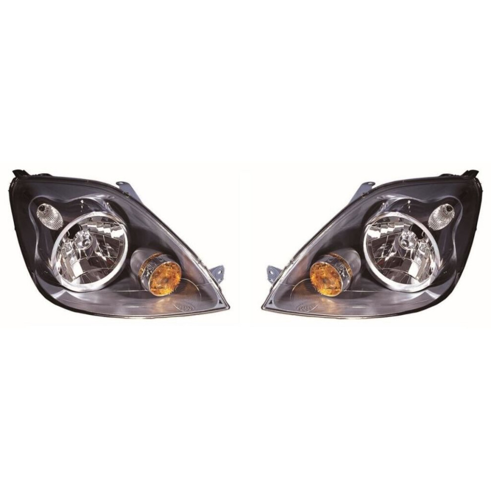 Ford Fiesta Mk6 Hatchback 10/2005-2/2009 Headlights Headlamps 1 Pair O/S & N/S 5057795026642