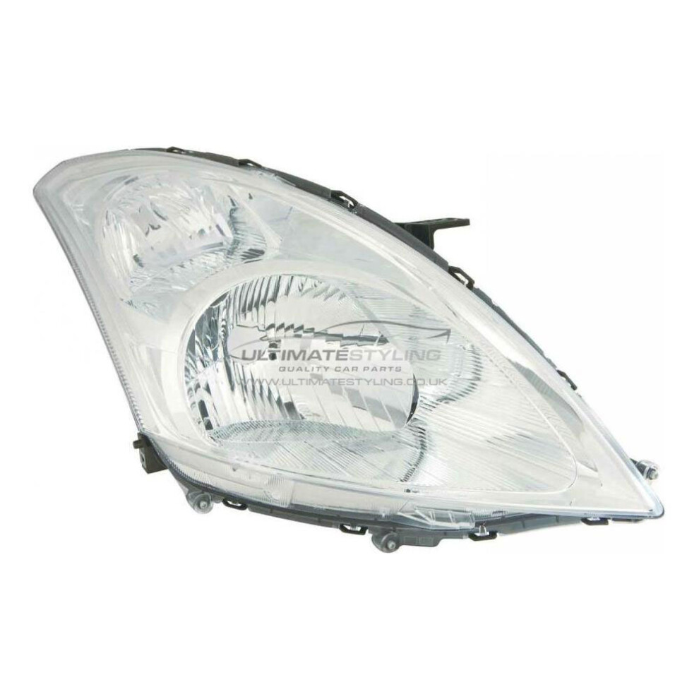 Suzuki Swift Mk4 Hatchback 8/2010-> Chrome Headlight Headlamp Drivers Side O/S 5057795024105
