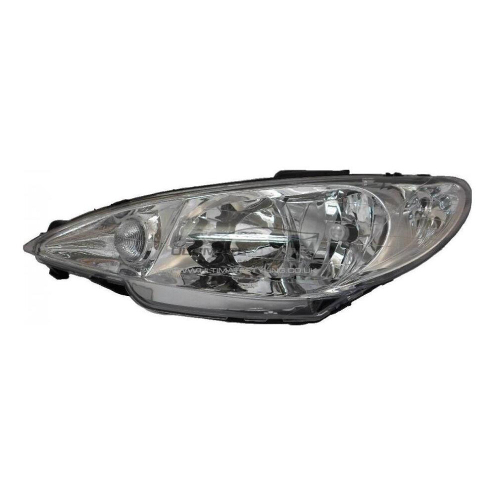 Peugeot 206 Hatchback 1998-6/2003 Twin Reflector Headlight Lamp Passenger Side 5057795031820