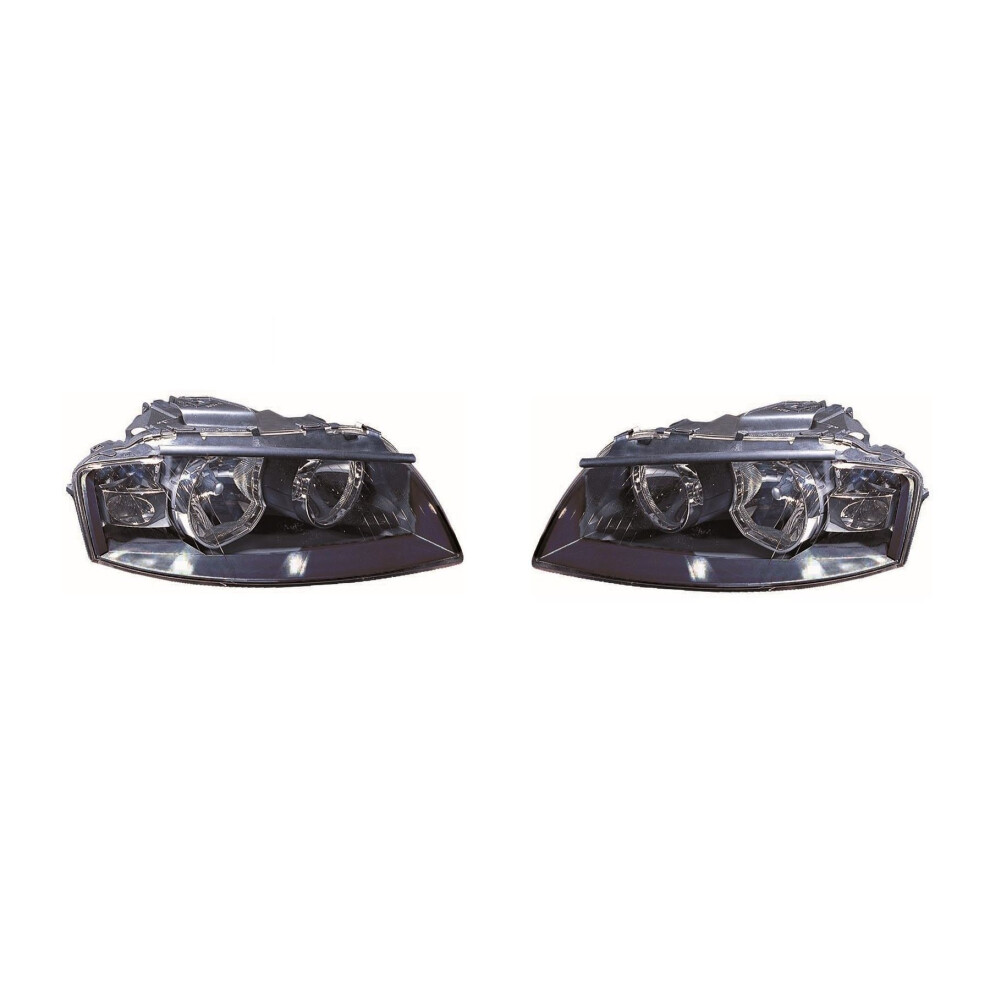Audi A3 Mk2 8P Hatchback 3/2003-7/2008 Headlights Headlamps 1 Pair O/S & N/S 5057795024273