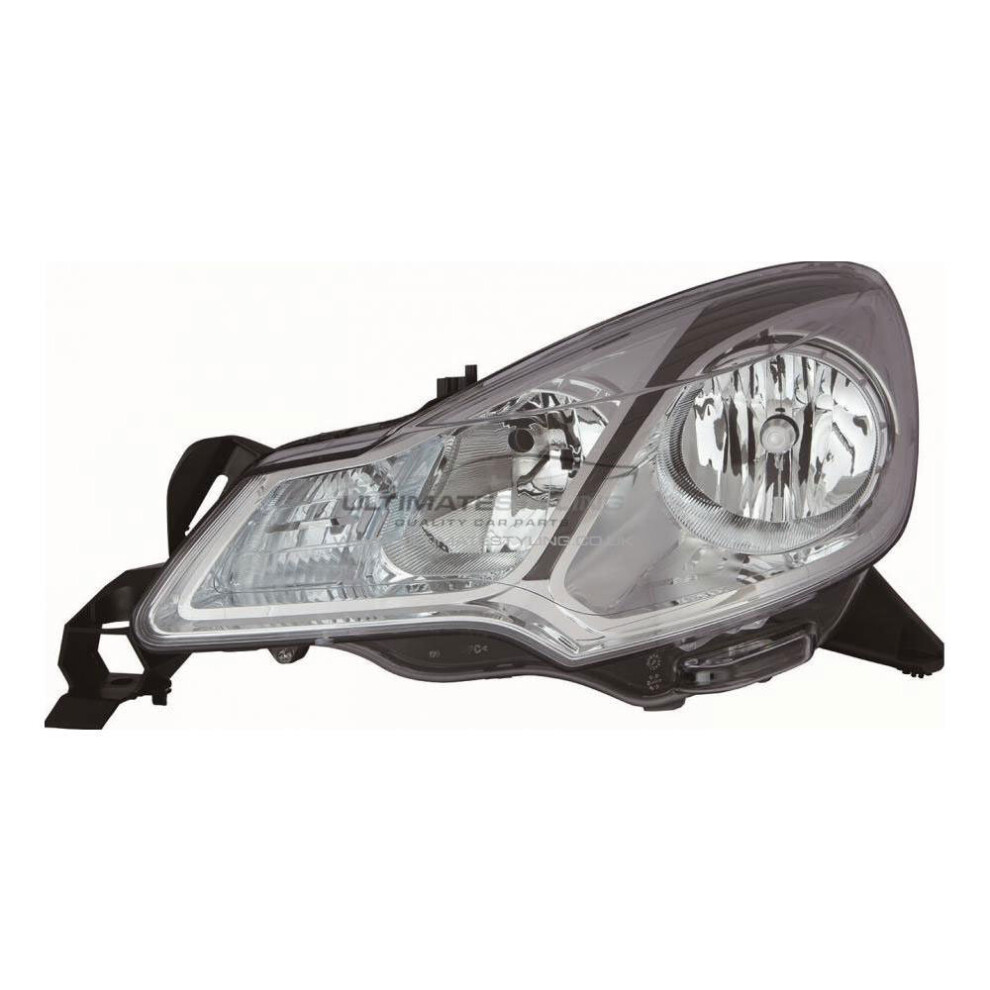 Citroen C3 Mk2 Hatchback 6/2013-> Halogen Headlight Headlamp Passenger Side N/S 5057795039390