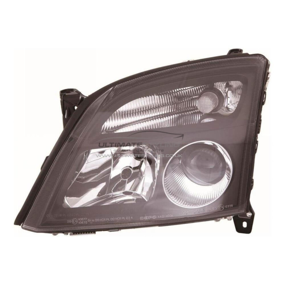 Vauxhall Vectra Mk2 Estate 3/2002-2005 Headlight Lamp Passenger Side N/S Black 5057795029445