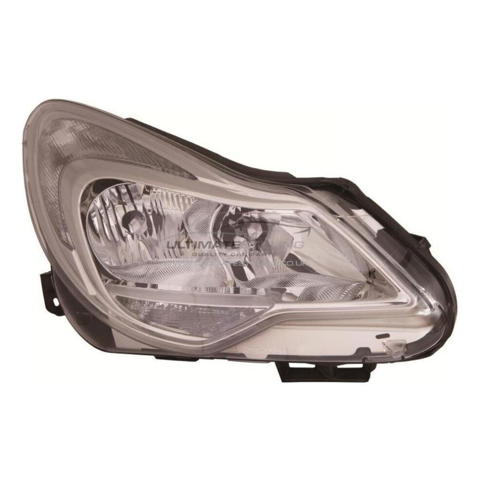 Vauxhall Corsa D Mk3 Hatchback 2011-4/2015 Chrome Headlight Lamp Drivers Side 5057795029483