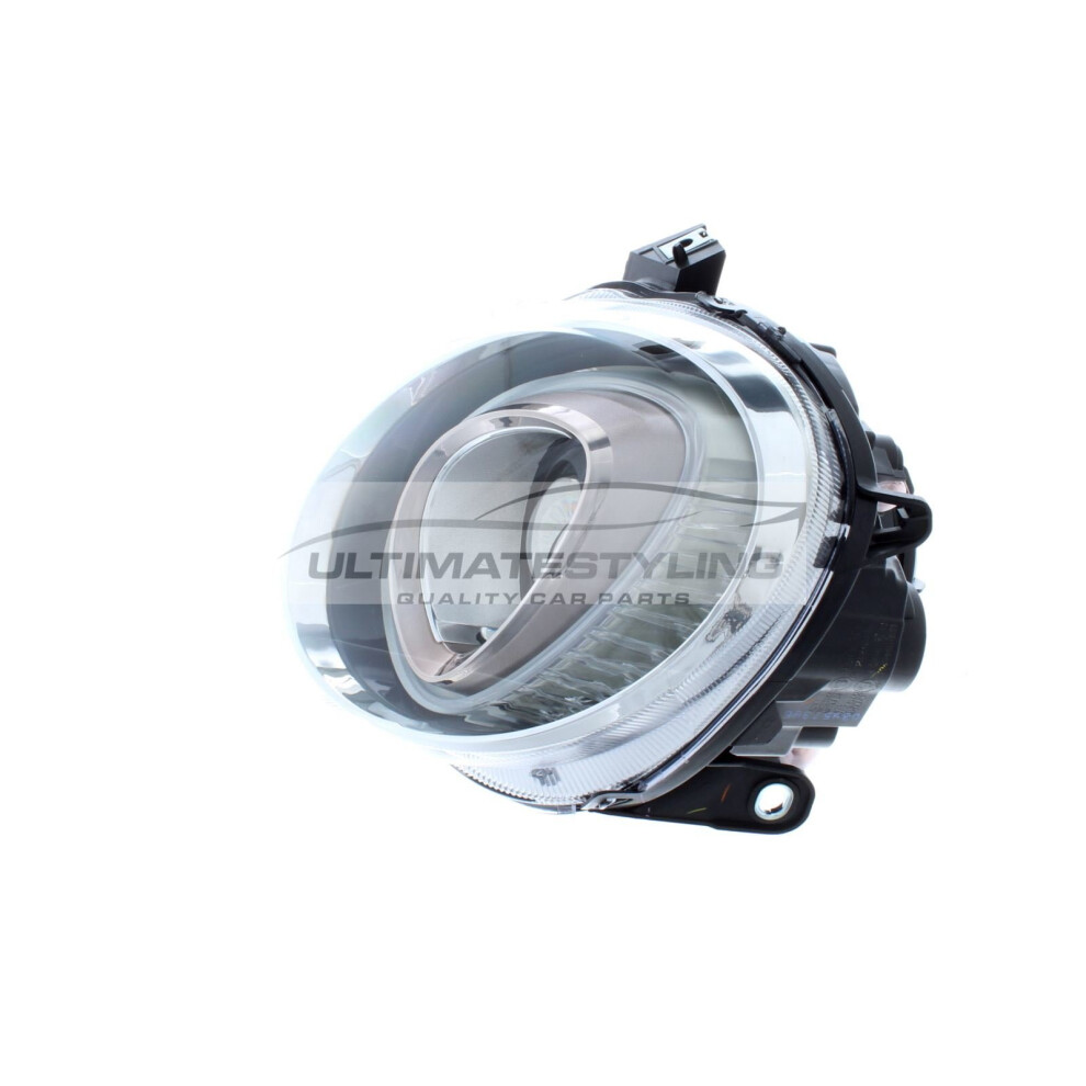 Fiat 500 312 Convertible 9/2015-> Dipped Beam Headlights Headlamps 1 Pair Black 5057795035002
