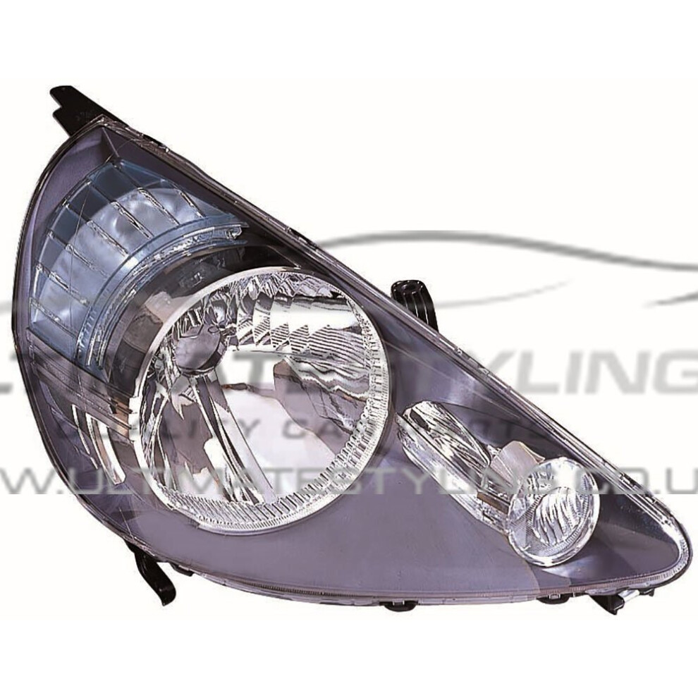 Honda Jazz Mk2 10/2004-2008 Inner Headlight Headlamp Drivers Side O/S Black 5057795024792